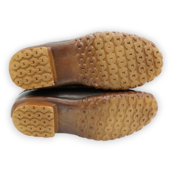 L.L. Bean Maine Hunting Shoe High Top Ankle Boots Women 7 Leather Rubber Lace Up - Picture 8 of 10